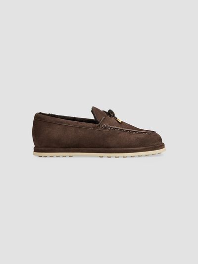 Tod's Women's Shearling-Lined Suede Loafers