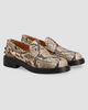 Tod's Women's Snakeskin-Print Leather Penny Loafers - 4