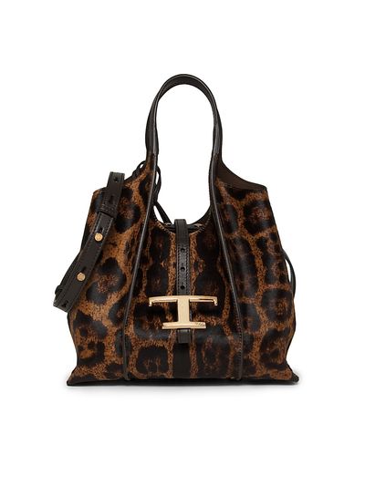 Tod's Women's T Timeless Mini Pony Hair Shopping Bag