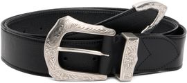 Toga Pulla Toga Pulla Black Buckle Wide Belt