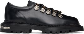 Toga Pulla Toga Pulla Black Hard Leather Oxfords