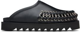 Toga Pulla Toga Pulla Black Hoop Detail Slip-on Loafers