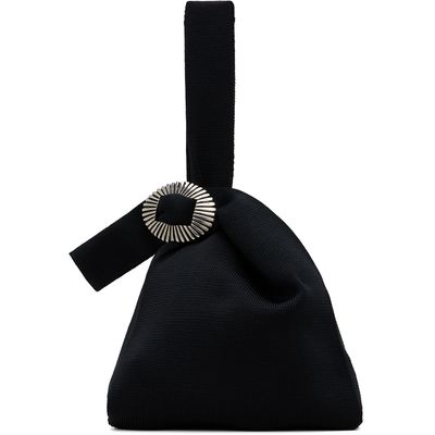 Toga Pulla Toga Pulla Black Knit Tote