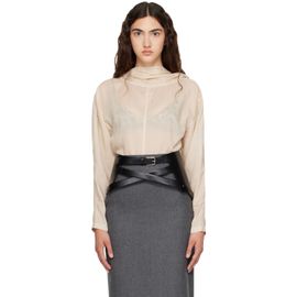 Toga Pulla Toga Pulla Black Leather Corset Belt