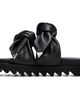 Toga Pulla Toga Pulla Black Leather Flat Sandals - 3