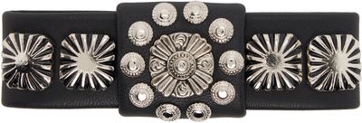 Toga Pulla Toga Pulla Black Leather Hair Clip