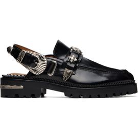 Toga Pulla Toga Pulla Black Metal Mule Loafers
