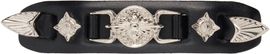 Toga Pulla Toga Pulla Black Small Metal Leather Hair Clip