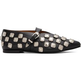 Toga Pulla Toga Pulla Black Soft Leather Ballerina Flats