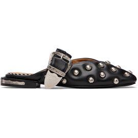 Toga Pulla Toga Pulla Black Studded Leather Flats
