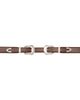 Toga Pulla Toga Pulla Brown Double Buckle Belt - 1