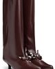 Toga Pulla Toga Pulla Burgundy Leather Tall Boots - 4