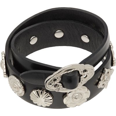 Toga Pulla Toga Pulla Double Leather Bangle Bracelet
