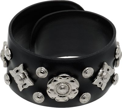 Toga Pulla Toga Pulla Leather Roll Bangle Bracelet