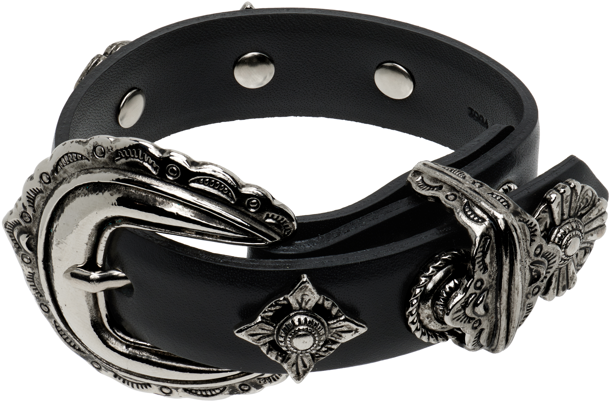 Toga Pulla - Black Pin-Buckle Belt