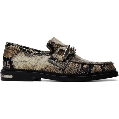 Toga Pulla Toga Pulla Off-White & Black AJ1510 Loafers