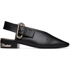 Toga Pulla Toga Pulla SSENSE Exclusive Black Leather Ballerina Flats