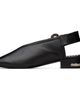Toga Pulla Toga Pulla SSENSE Exclusive Black Leather Ballerina Flats - 3