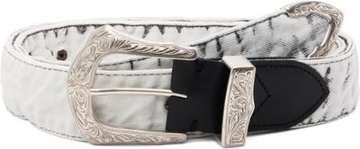 Toga Pulla Toga Pulla White Denim Wide Belt