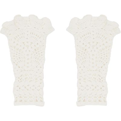 Toga Pulla Toga Pulla White Lace Arm Warmers