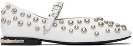 Toga Pulla Toga Pulla White Polido Ballerina Flats