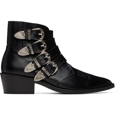 Toga Virilis Toga Virilis Black 4 Metal Cowboy Boots