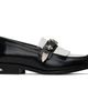 Toga Virilis Toga Virilis Black & White Fringe Loafers - 1