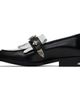 Toga Virilis Toga Virilis Black & White Fringe Loafers - 3