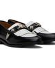 Toga Virilis Toga Virilis Black & White Fringe Loafers - 4