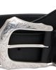 Toga Virilis Toga Virilis Black Buckle Wide Belt - 1