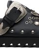 Toga Virilis Toga Virilis Black Eyelet Metal Sabot Loafers - 1