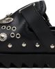 Toga Virilis Toga Virilis Black Eyelet Metal Sabot Loafers - 3