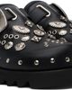 Toga Virilis Toga Virilis Black Eyelet Metal Sabot Loafers - 4