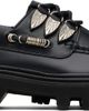 Toga Virilis Toga Virilis Black Hard Leather Boat Shoes - 1