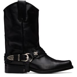 Toga Virilis Toga Virilis Black Hard Leather Boots