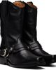 Toga Virilis Toga Virilis Black Hard Leather Boots - 4