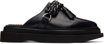 Toga Virilis Toga Virilis Black Hard Leather Slip-on Loafers