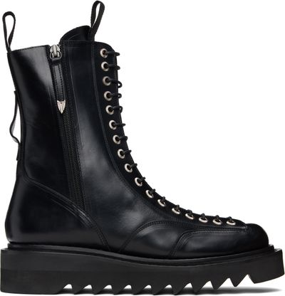Toga Virilis Toga Virilis Black Leather Boots