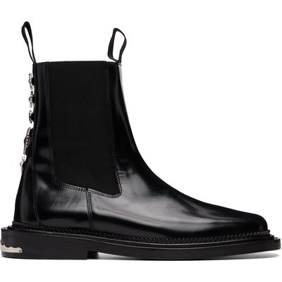 Toga Virilis Toga Virilis Black Leather Chelsea Boots
