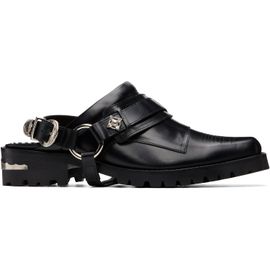 Toga Virilis Toga Virilis Black Leather Slip-on Loafers
