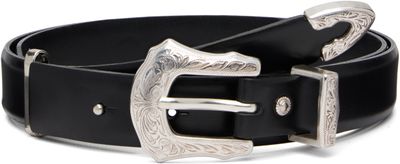 Toga Virilis Toga Virilis Black Metal Buckle Belt