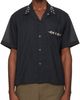 Toga Virilis Toga Virilis Black Plain Weave Metal S/S Shirt - 1
