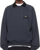 Toga Virilis Toga Virilis Black Polo Collar Sweatshirt - 1