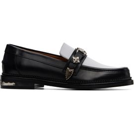 Toga Virilis Toga Virilis SSENSE Exclusive Black & White Hard Leather Loafers