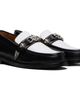 Toga Virilis Toga Virilis SSENSE Exclusive Black & White Hard Leather Loafers - 4
