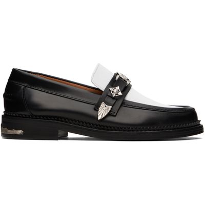 Toga Virilis Toga Virilis SSENSE Exclusive Black & White Hard Loafers