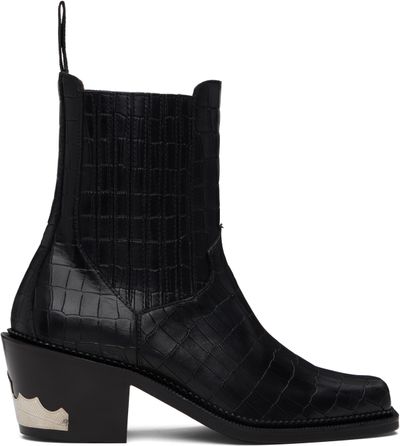 Toga Virilis Toga Virilis SSENSE Exclusive Black Croc AJ1255 Boots