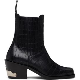 Toga Virilis Toga Virilis SSENSE Exclusive Black Hardware Chelsea Boots