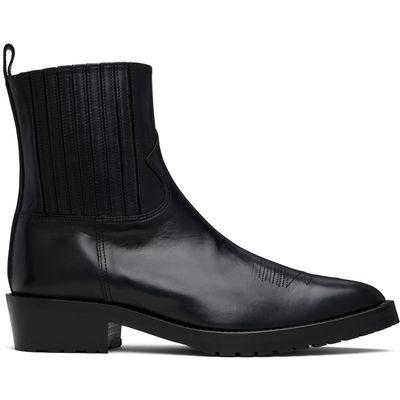 Toga Virilis Toga Virilis SSENSE Exclusive Black Leather Chelsea Boots