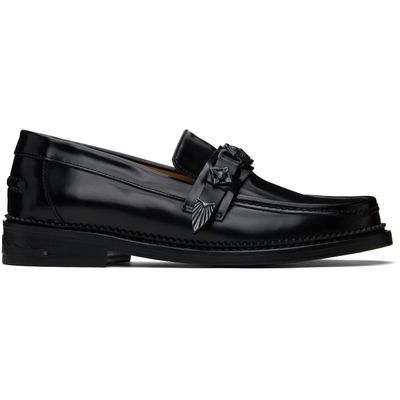 Toga Virilis Toga Virilis SSENSE Exclusive Black Leather Loafers